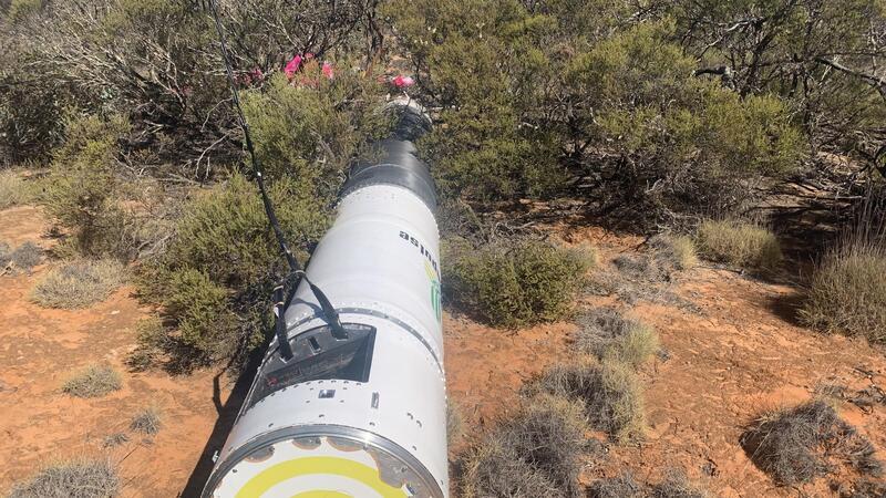 Rakete eines deutschen Start-ups erfolgreich geborgen Die Trägerrakete SR75 des Start-ups HyImpulse ist nach ihrem Testflug in Australien wieder auf dem Weg nach Deutschland.