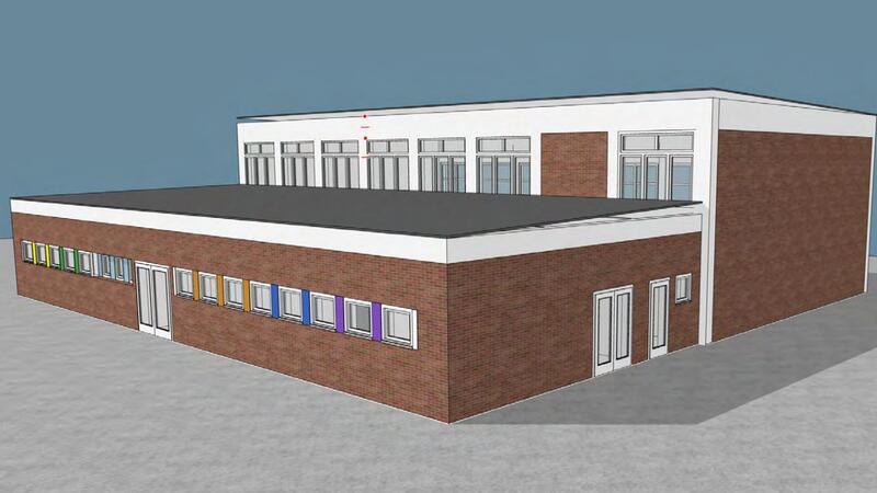 Samtgemeinde Lühe quartiert Schüler und Lehrer in Kindergarten aus Die Turnhalle der Grundschule in Hollern wird energetisch saniert.