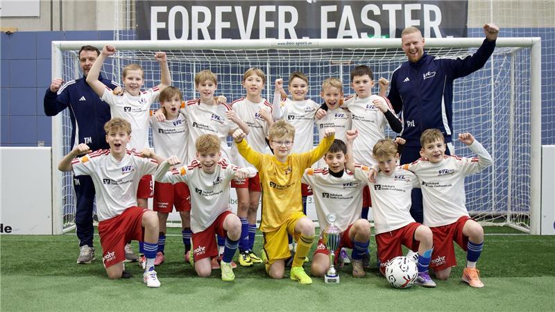 Die U12 feierte beim eigenen Stader Hallenzauber den zweiten Platz.