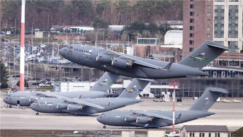Die US-Airbase in Ramstein ist die zentrale Luftdrehscheibe für Europa und den Nahen Osten. (Archivbild)
