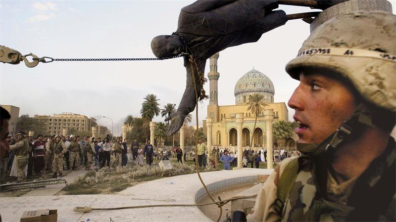 Eine neue Balance: US-Truppen ziehen aus dem Irak ab Die US-Invasion führte zum Sturz von Saddam Hussein, aber auch zu Gewalt und Chaos. (Archivbild)