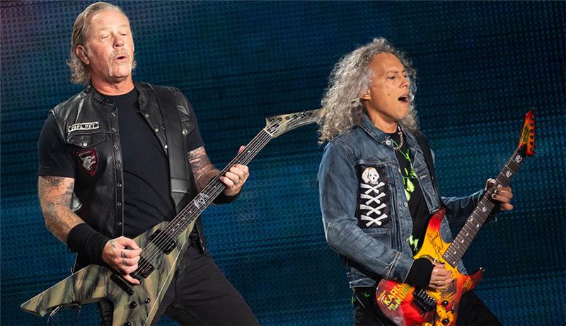 Die US-Rocker von Metallica treten an diesem Freitag und Sonntag im Volksparkstadion auf. Archivfoto: Sven Hoppe/dpa
