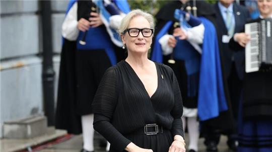 Die US-Schauspielerin Meryl Streep kommt zu der Verleihung der diesjährigen Prinzessin-von-Asturien-Preise.