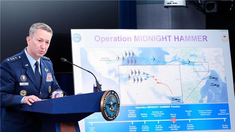 Die USA haben 14 massive bunkerbrechende Bomben des Typs GBU-57 bei ihren Angriffen eingesetzt - sagt Generalstabschef Dan Caine.