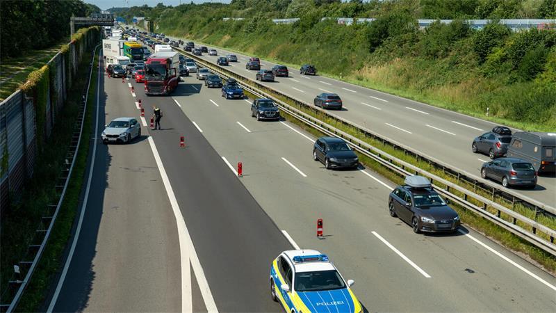 Die Unfallstelle in Hollenstedt am Samstagmittag. 
