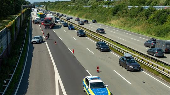 Die Unfallstelle in Hollenstedt am Samstagmittag. 