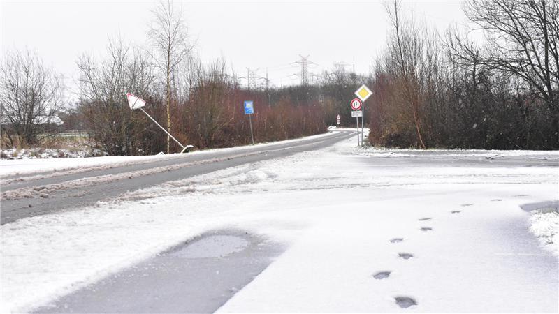 Schneefall am Hagener Weg.