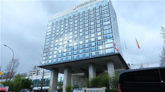 Die Verhandlungen finden in einem Genfer Hotel statt. 