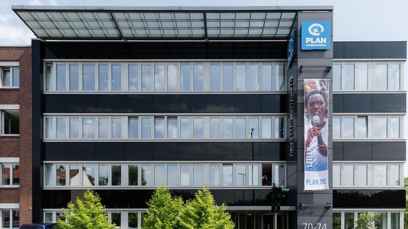 Die Verwaltungszentrale der Kinderrechtsorganisation Plan International in Hamburg.