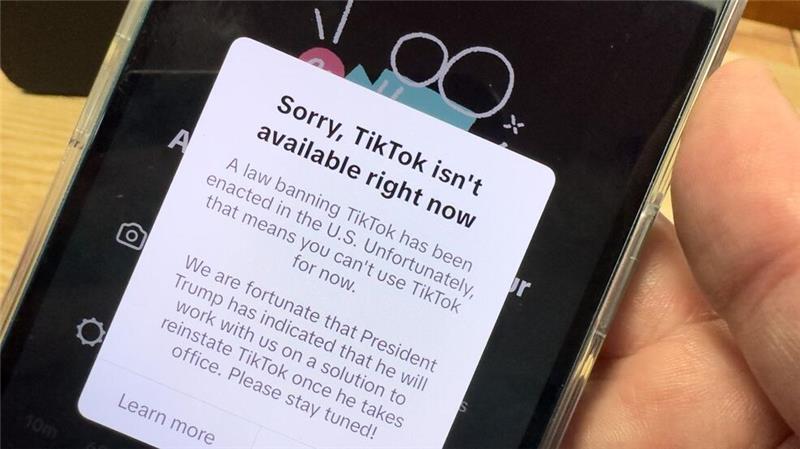 Die Video-App Tiktok hat den Betrieb in den USA eingestellt.