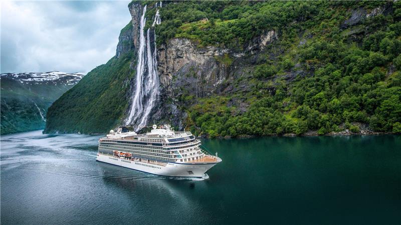 Wasserparks und Wasserstoff: Sechs Schiffs-Premieren 2026 Die «Viking Libra» ist ein nahezu identisches Schwesterschiff der Viking-Hochseeflotte (im Bild: «Viking Sky»).