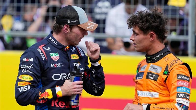 Die WM-Rivale unter sich. 