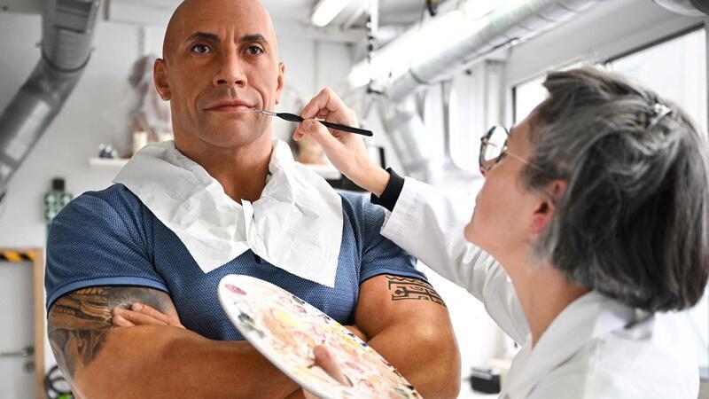 Die Wachsfigur von Dwayne Johnson wird überarbeitet.