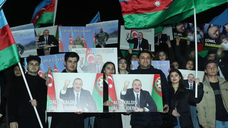 Aserbaidschan: Staatschef Aliyev als Wahlsieger präsentiert Die Wiederwahl des amtierenden Präsidenten Aliyev galt bereits im Vorfeld als sicher.