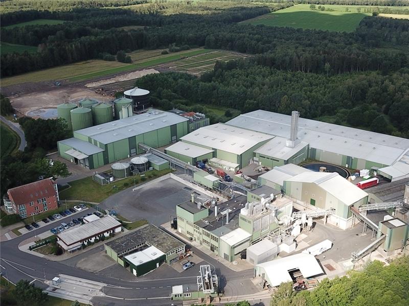 Die Wietzendorfer Fabrik aus der Luft betrachtet.Foto: Emsland Group