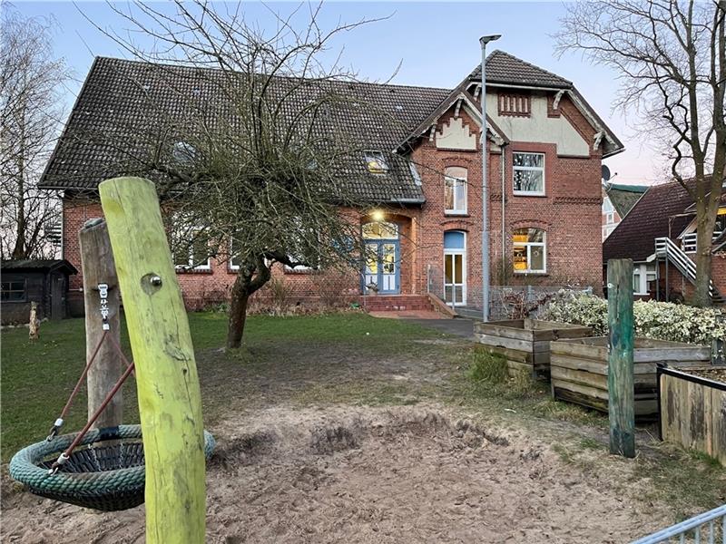 Die alte Kita in Hollern-Twielenfleth (Hörne) wird ab Sommer 2024 nach der Einweihung des Neubaus an der Vorderstraße in Hollern leerstehen. Foto: Vasel