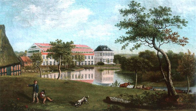 Die alte Papiermühle in Altkloster im Jahr 1821 - vor dem Umbau zur Fabrik in den Jahren ab 1840.