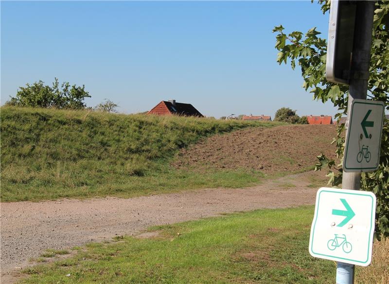 Die alte Überfahrt ist vom Deichverband zurückgebaut worden, jetzt will die Gemeinde Drochtersen für Ersatz sorgen. Foto Klempow