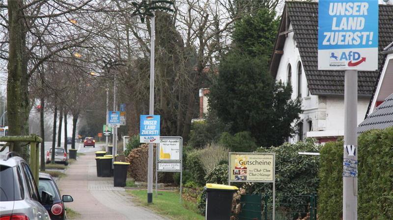 Die an einigen Straßen durch eine Häufung von Wahlplakaten erzeugte Übermacht ist unzulässig.