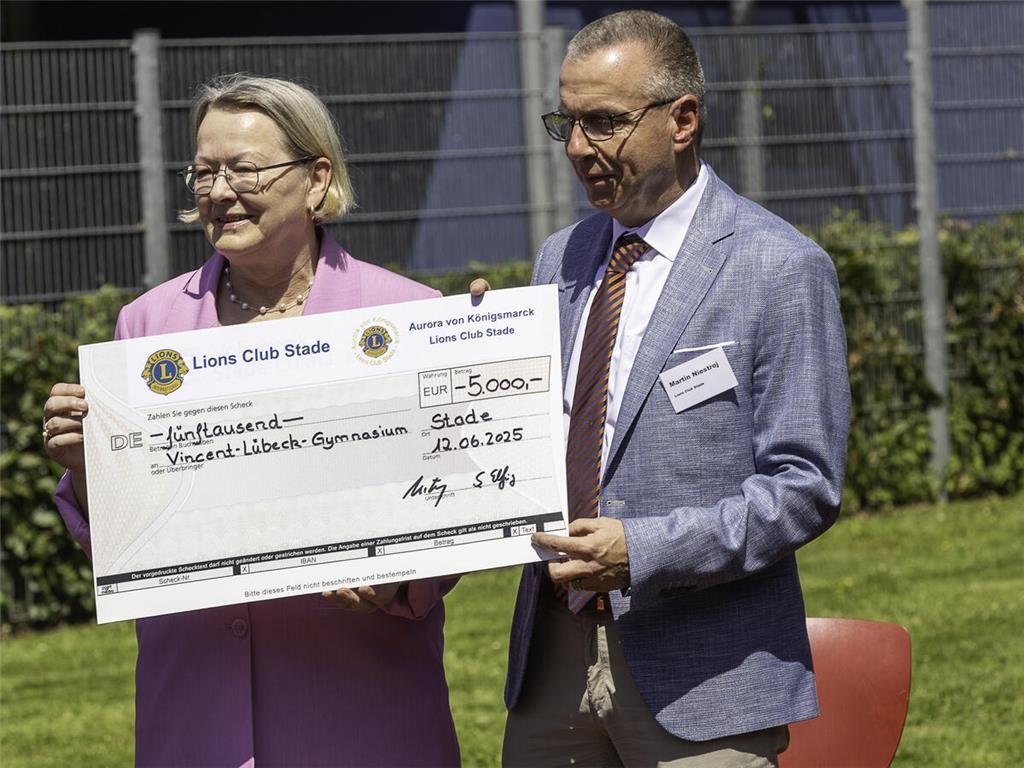 Die beiden Lions Clubs finanzieren das Pilotprojekt im ersten Jahr mit 5000 Euro...