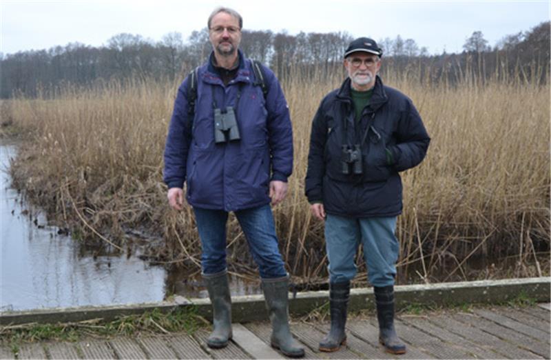 Die beiden Vogelkundler: Guido Seemann (links) und Burkhard Weißenborn