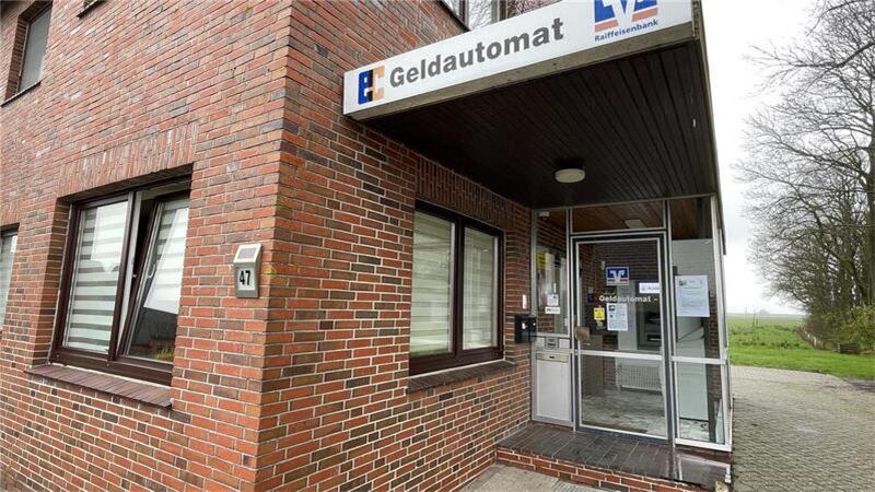 Die bisherige SB-Stelle in Waddens. Wenn Täter hier Sprengstoff eingesetzt hätten, hätte die Gefahr bestanden, dass das gesamte Gebäude zerstört wird.