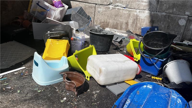Sommer-Serie: Wo der Abfall nicht einfach nur Müll ist Die bunteste Ecke im AWZ ist die Hartplastik-Abteilung.