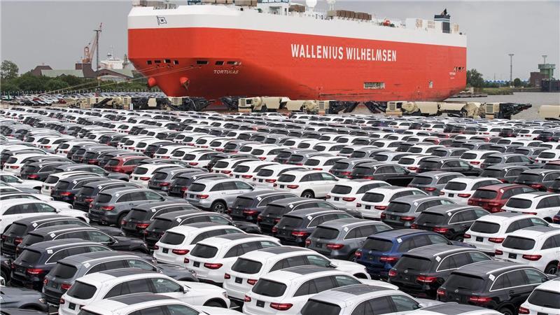 Die deutsche Autoindustrie hat 2024 mehr Fahrzeuge in die USA exportiert (Archivbild)