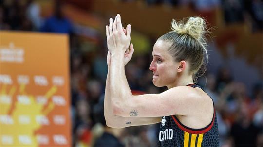 Die deutsche Topspielerin Leonie Fiebich vergoss nach Platz vier Tränen.