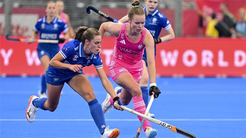 Hockey-Teams spielen 2027 Pro League in Berlin und Hamburg Die deutschen Hockey-Damen spielen in der Pro League unter dem neuen Bundestrainer Markus Lonnes. (Archivbild)