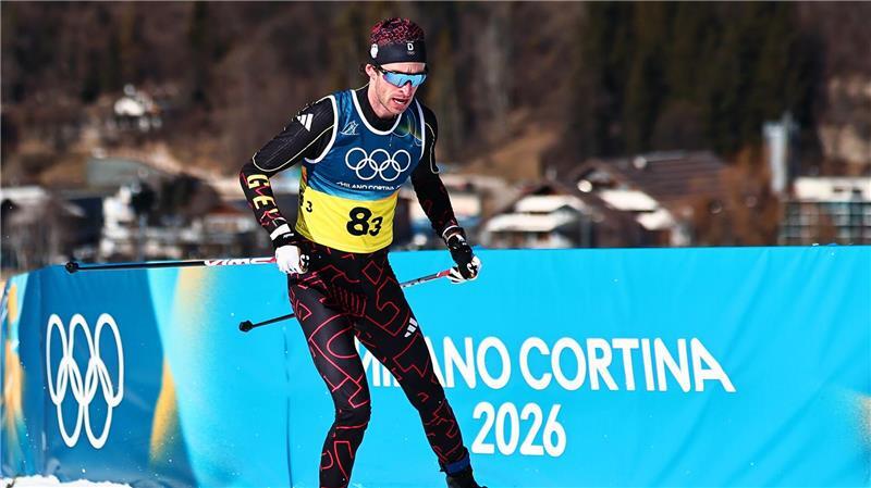 Die deutschen Langläufer um Florian Notz konnten nicht in den Kampf um Edelmetall eingreifen.