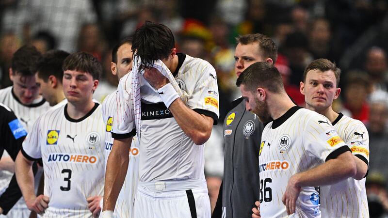 Die deutschen Spieler waren nach der Niederlage gegen Schweden enttäuscht.