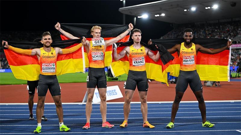 Die deutschen Sprinter holten ohne Owen Ansah EM-Silber.