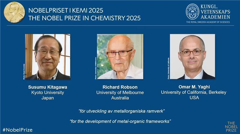 Die drei Nobelpreisträger im Überblick. 