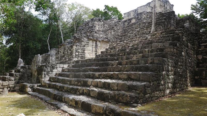 Große Maya-Siedlung im mexikanischen Dschungel entdeckt Die entdeckte Maya-Siedlung liegt in der Nähe der großen Maya-Stätte von Calakmul, die hier im Bild zu sehen ist. (Archivbild)