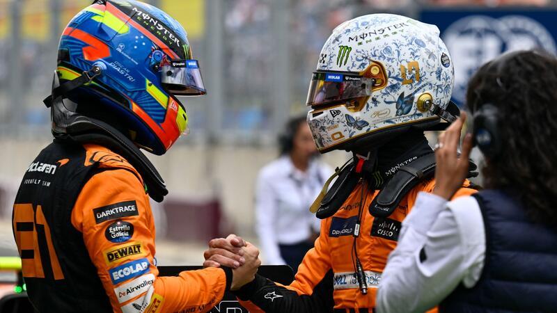 Die erste Startreihe von Ungarn ist in McLaren-Hand.