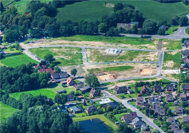 Klarer Streck in Stade: Jetzt kann gebaut werden Die ersten Projekte zeichnen sich im Neubaugebiet Klarer Streck ab. Foto: Martin Elsen