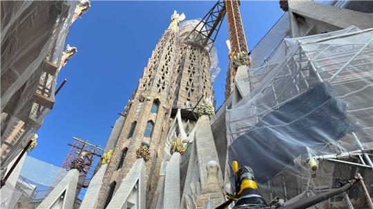Sagrada Família löst Ulmer Münster als höchsten Kirchturm ab Die finale Bauphase an der Sagrada Família beginnt nun. (Archivbild)