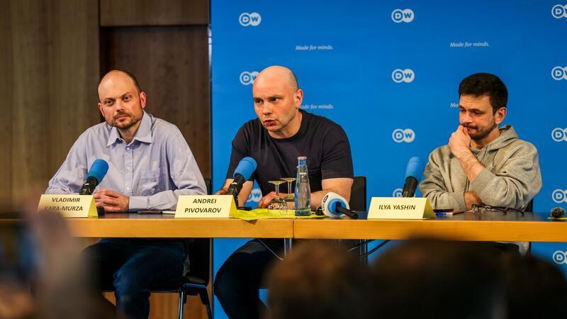 Freigelassene wollen weiter für freies Russland kämpfen Die freigekommenen russischen Oppositionellen wollen ihrer Tätigkeit aus dem Exil weiter nachgehen. (Archivbild)