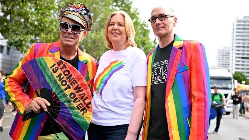 Die frühere Bundestagspräsidentin Bas (SPD) beteiligte sich beim CSD in Berlin 