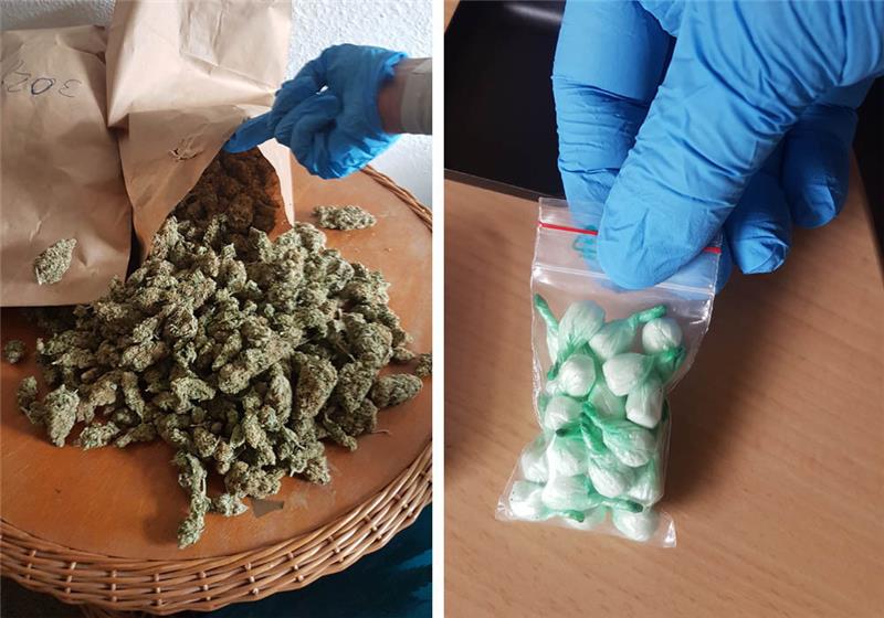 Die gefunden Drogen. Foto: Polizei