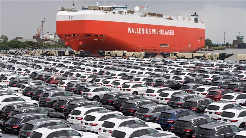 US-Importzoll auf Autos aus EU soll rückwirkend sinken Die gemeinsame Erklärung der EU und USA zur Beendigung des Handelskonflikts regelt auch das sensible Thema der Auto-Importe. (Archivbild)