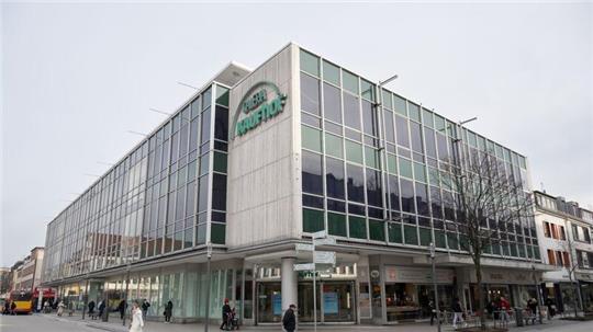 Die geschlossene Galeria-Kaufhof Filiale im hessischen Hanau.
