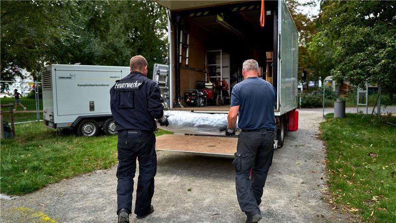 Die in Berlin-Mitte gefundene Brandbombe gilt nach Experteneinschätzung als nicht gefährlich. 