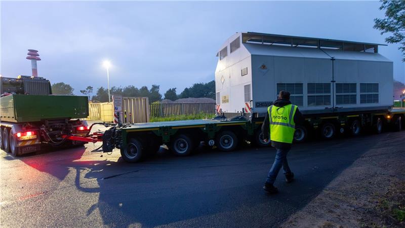 Die insgesamt 83 Behälter bleiben im Zwischenlager Brokdorf, bis sie in ein Endlager abgegeben werden. 
