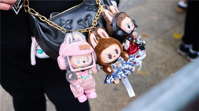 Die kleinen Plüschtier-Figuren Labubu lösten in diesem Jahr einen Hype aus. (Archivbild)