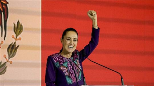 Die linke Regierungskandidatin Claudia Sheinbaum galt als Favoritin bei der Präsidentenwahl in Mexiko. Laut vorläufigen Teilergebnissen erhielt sie die meisten Stimmen.