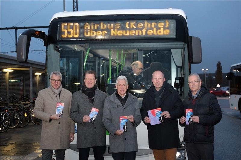 Die neue Buslinie 550 verkehrt von Neu Wulmstorf nach Hamburg.