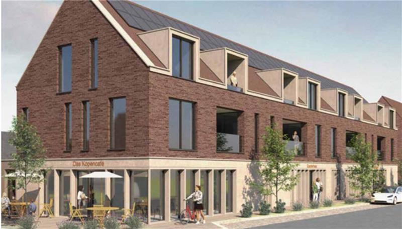 Die neue Mitte Kopenkamp wird gerade von der Wohnstätte gebaut. Kosten: gut fünf Millionen Euro.