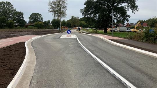 Die neue Querungshilfe auf der Kreisstraße 68.